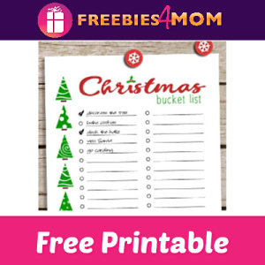 Free Christmas Bucket List Printable