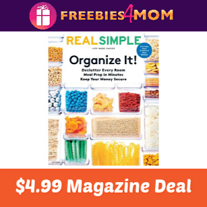 Magazine Deal: Real Simple $4.99
