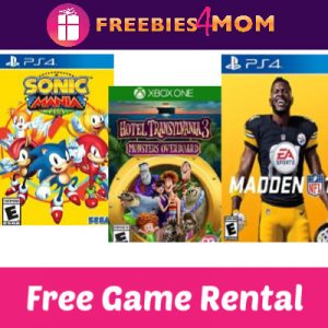 Free Redbox Video Game Rental