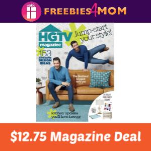 Magazine Deal: HGTV $12.75