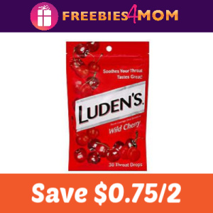 Coupon: Save $0.75 on 2 Luden's