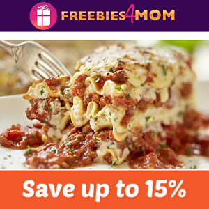 Save up to 15% at Olive Garden