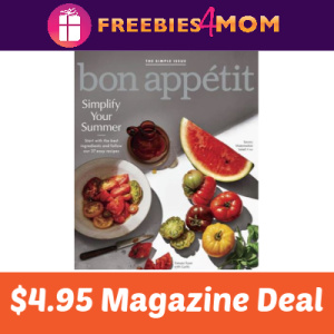 Magazine Deal: Bon Appetit $4.95