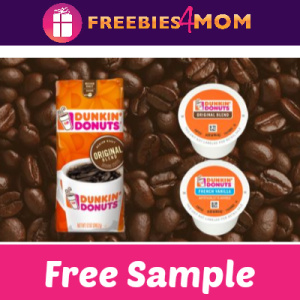 Free Sample Dunkin' Donuts Coffee at Home