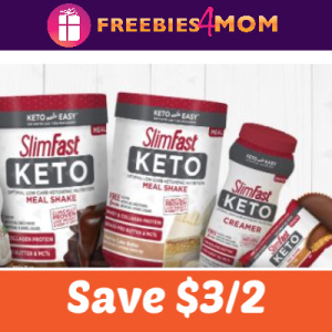 Coupon: Save $3.00 on 2 SlimFast Keto products