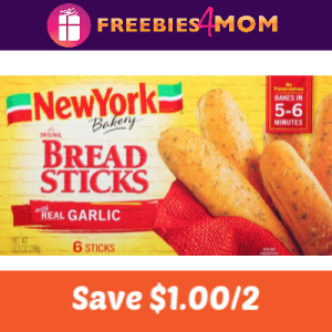 Save $1.00 off 2 New York Bakery products