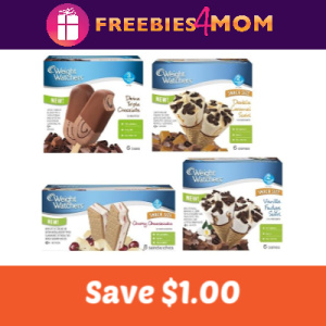 Save $1.00 on Weight Watchers Novelty Ice Cream 