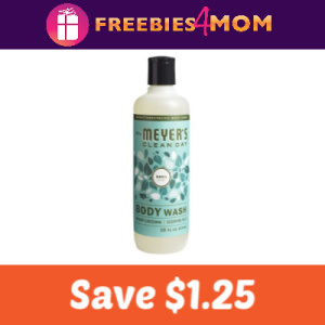 Save $1.25 on one Mrs. Meyer's Body Wash
