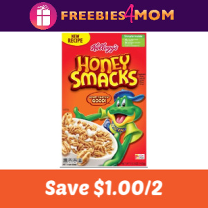 Coupon: Save $1.00 off 2 Honey Smacks Cereal