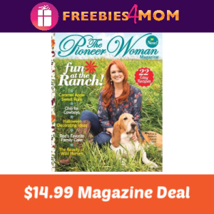 Magazine Deal: The Pioneer Woman $14.99