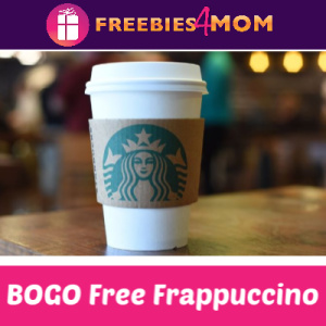 BOGO Free Frappuccino at Starbucks 