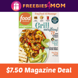Magazine Deal: Food Network $7.50
