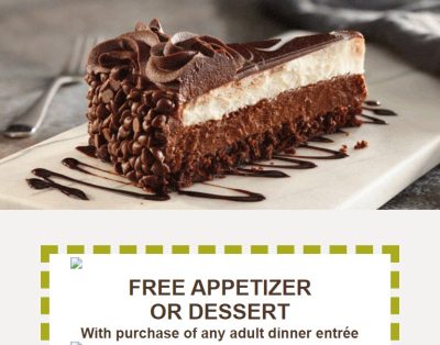 🍇Free Appetizer or Dessert at Olive Garden - Freebies 4 Mom