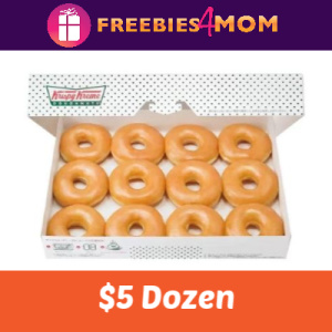 $5 Dozen at Krispy Kreme 7/26 & 7/27