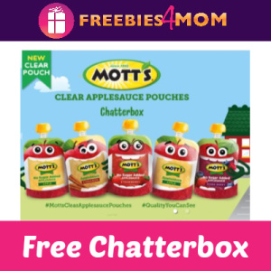 Free Mott's Applesauce Pouches Chatterbox
