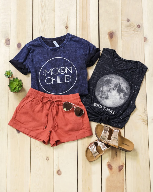$16.95 Moon & Stars Graphic Shirts