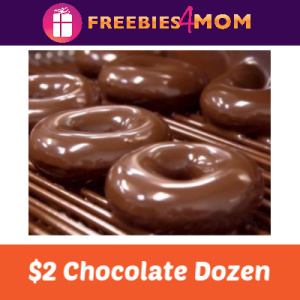 $2 Chocolate Glazed Dozen Krispy Kreme 8/2