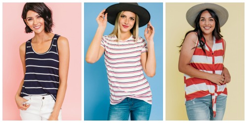 30% off Striped Tees (Starting at $8.50)