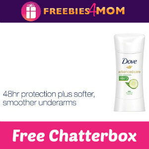 Free Dove Advanced Care Antiperspirant Chatterbox