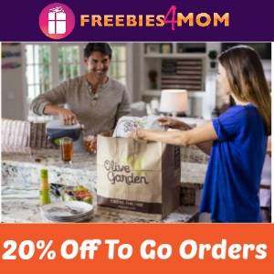 Save 20% Off Olive Garden Online Orders