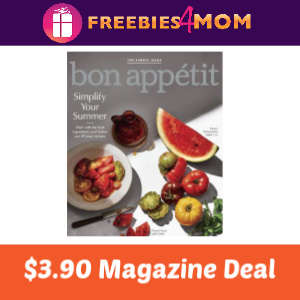 Magazine Deal: Bon Appetit $3.90