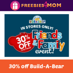30% Off Furry Friends at Build-A-Bear