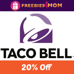 20% off Taco Bell Order