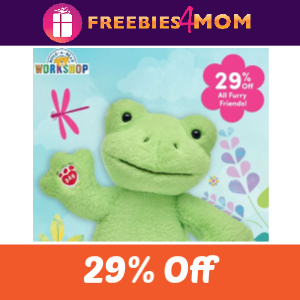 29% Off Furry Friends at Build-A-Bear 2/28-29