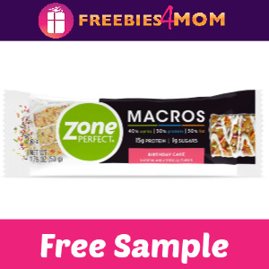 Free Sample Zone Perfect Macros Bar