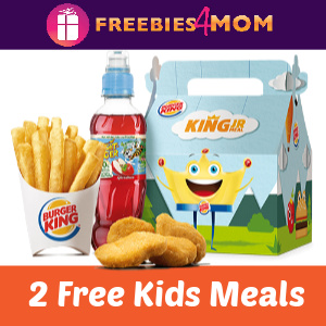 2 Free Kids Meals with any Burger King purchase