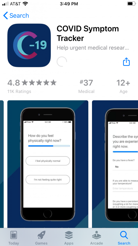 🦠Help Fight COVID-19, Report Daily in the COVID Symptom Tracker App ...