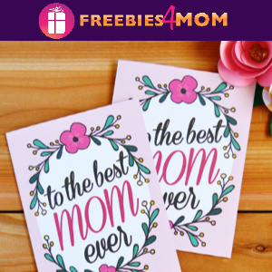 ]💐Free Mother's Day Printable: Best Mom Ever card