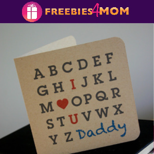 🖍Free Alphabet Father’s Day Cards