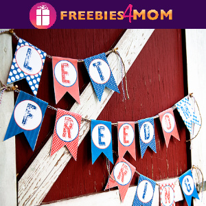 ⭐️Free Printable 4th of July Banner