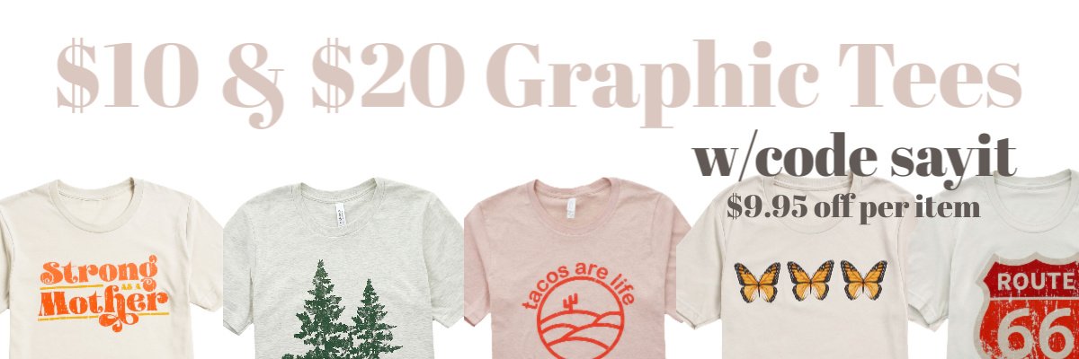 $10 graphic tees