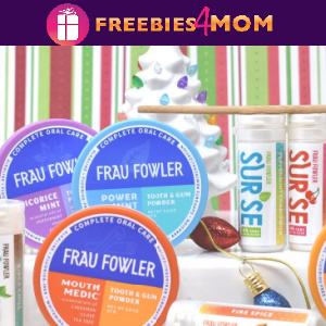 😁Free Frau Fowler Tooth & Gum Powder Samples
