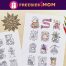 Printable Inky 🎅Free Christmas Printable: Inky Advent Calendar - Freebies 4 Mom