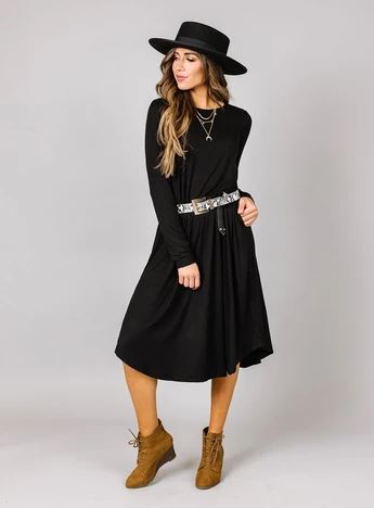 👗$12.99 Long Sleeve Swing Dress ($24.95 Value)