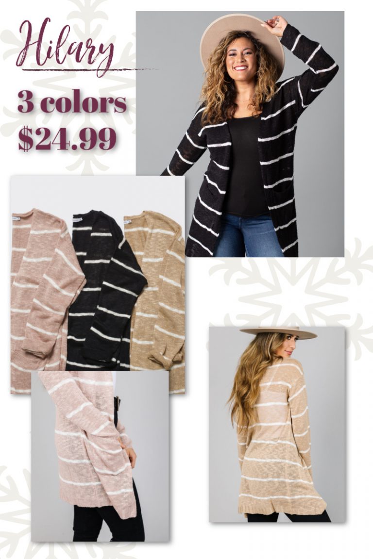 *Expired* 🍂24.99 Striped Cardigans (That's 20 Off!) Freebies 4 Mom