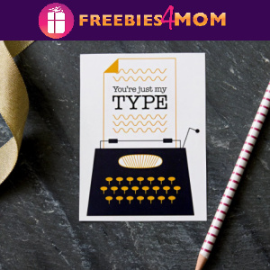 💛Free Printable Valentine Card "You're just my type"