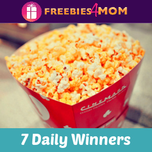 🍿Sweeps Cinemark Year of Popcorn (7 Daily Winners)