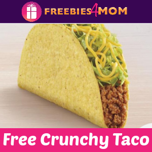 🌮Free Crunchy Taco at Taco Bell 5/4
