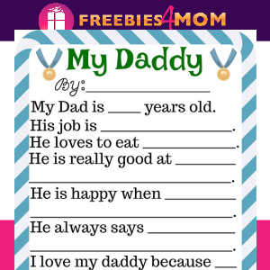🏅Free Printable Father's Day Certificate