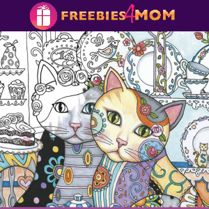 🐈Free Printable Adult Coloring: Creative Cats