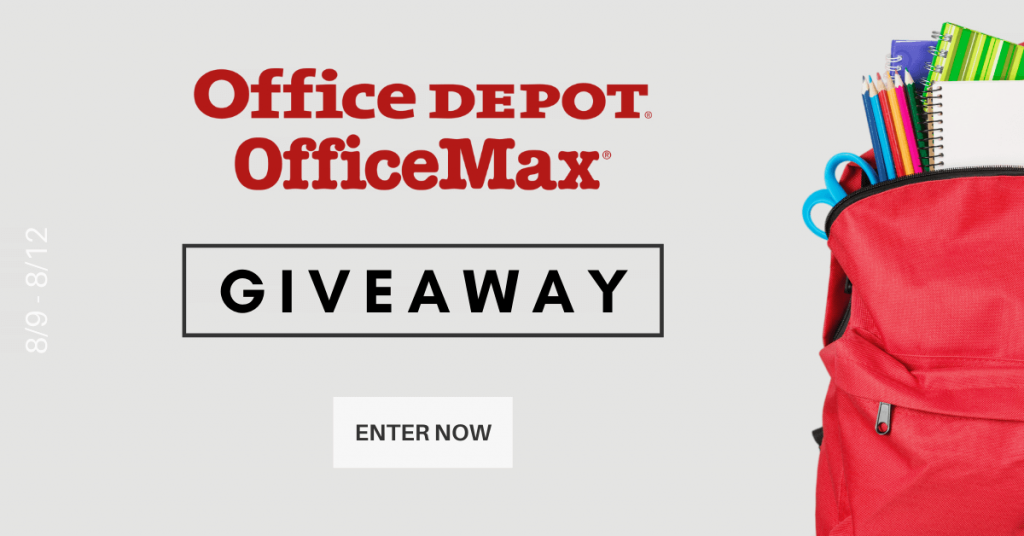 *Expired* 🎁100 Office Depot Giveaway (5 winners) Freebies 4 Mom