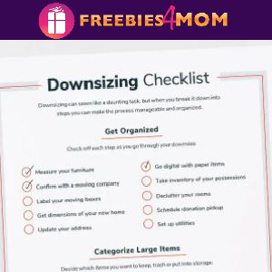📦Free Organization Printable: Downsizing Checklist + Organizing Tags
