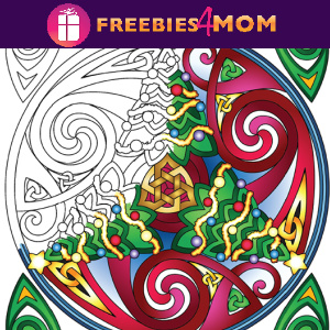 🎄Free Printable Adult Coloring: Celtic Christmas