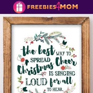 🎄Free Printable Sign: Christmas Cheer