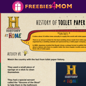 🧻Free Kids History at Home Videos & Activity Sheets (ages 9+)