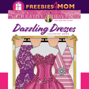 👗Free Printable Adult Coloring: Dazzling Dresses